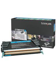 Lexmark C736H1CG OEM High Yield Cyan Toner Cartridge