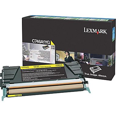 Lexmark C746A1YG OEM Yellow Toner Cartridge