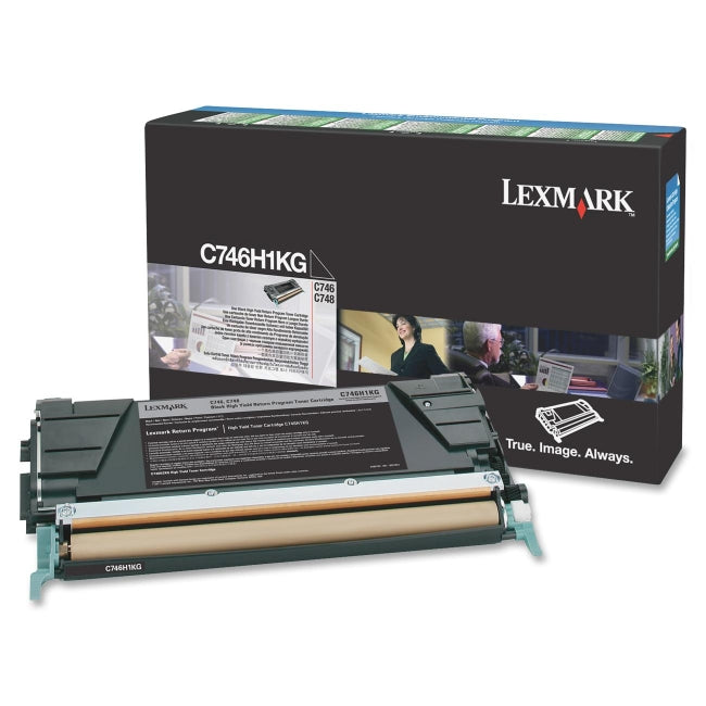 Lexmark C746H1KG OEM High Yield Black Toner Cartridge